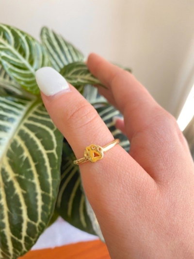 Anillo huellita Gold SALE ULTIMO N16