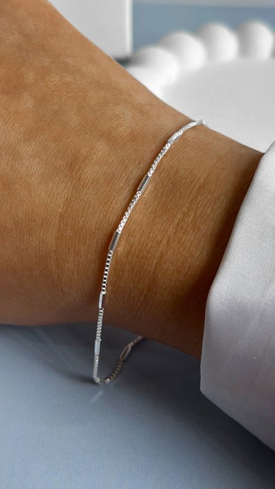 Pulsera veneciana c/tubitos x18