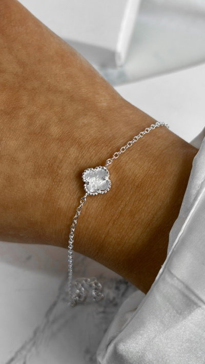 Pulsera Van Cleef White (regulable) SALE 