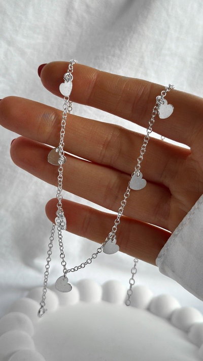 Cadena c/corazones x40