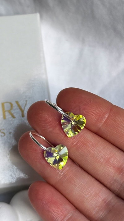 Cubanos CORAZON TORNASOL cristal 10mm 