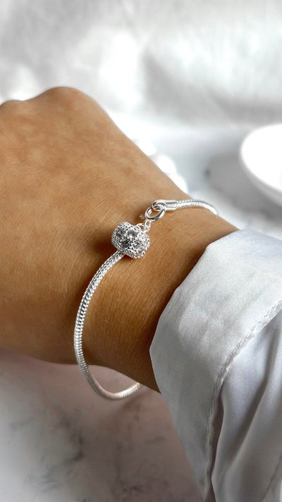 Pulsera pandi donita (acero blanco) SALE