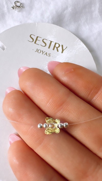 Conjunto de cristal mariposa mini (tornasol) SALE