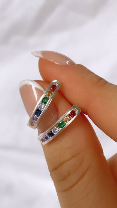Aro medio sin fin multicolor 