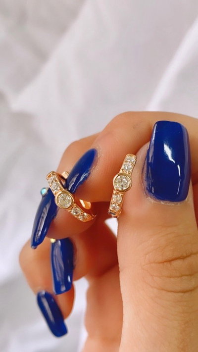 Argollitas cassie rose SALE