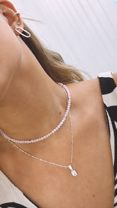 Chocker Cristales Pink
