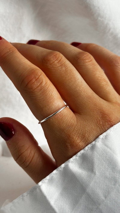 Anillo alianza fina