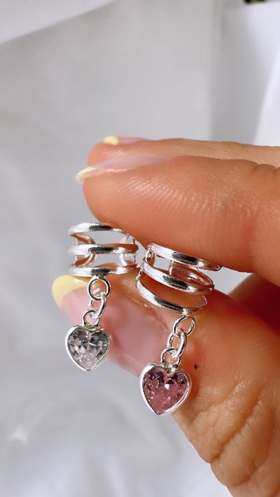 Cuff triple c/ cubic corazón (unidad)