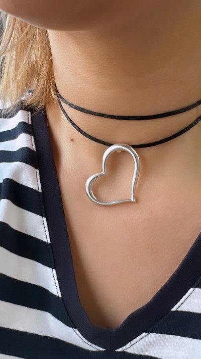 Chocker corazon grande pasante SALE