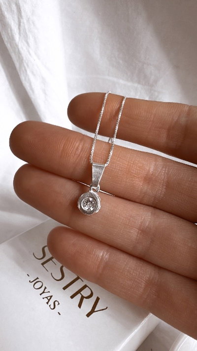 Dije encamisado cubic 4mm c/drop