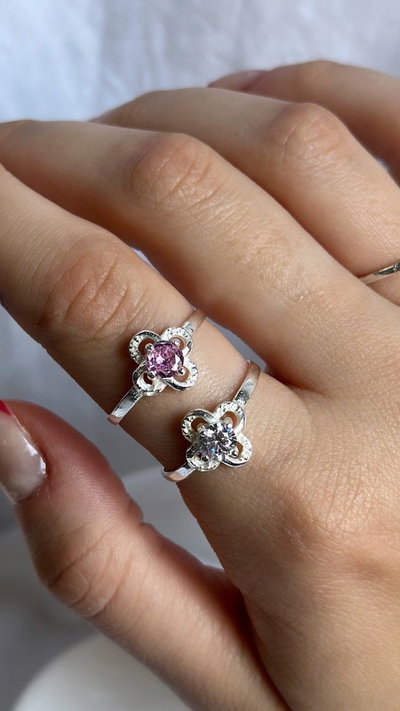 Anillo flora cubic