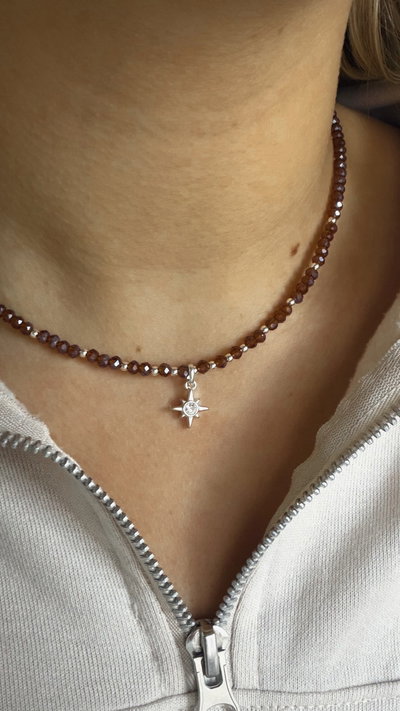 Choker estrella de rumbo Miel