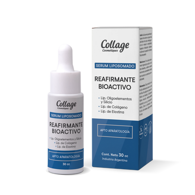 REAFIRMANTE BIOACTIVO  Liposomas de Oligoelementos, Silicio, Colágeno & Elastina (30ml)