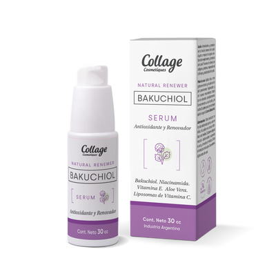 Serum  BAKUCHIOL   & Niacinamida, Vitamina E, Aloe Vera, Vit.C estabilizada (30ml)