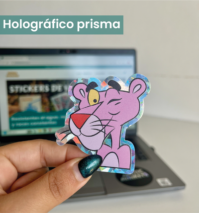 Pantera rosa - Holográfico prisma