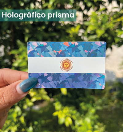 Bandera Argentina - Holográfico prisma