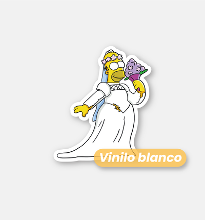 Homero vestido de novia