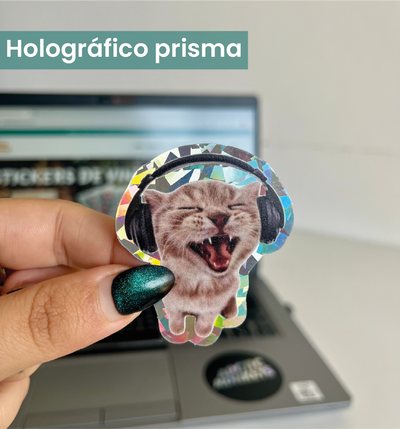 Gatito auriculares - Holográfico prisma