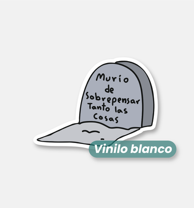 Murió de sobrepensar tanto las cosas