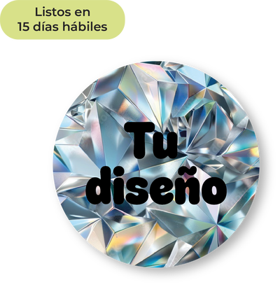 Stickers UV personalizados -  Holográfico prisma