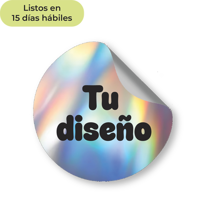 Stickers UV personalizados -  Holográfico liso