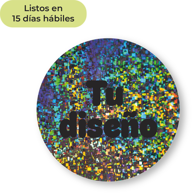 Stickers UV personalizados -  Holográfico glitter