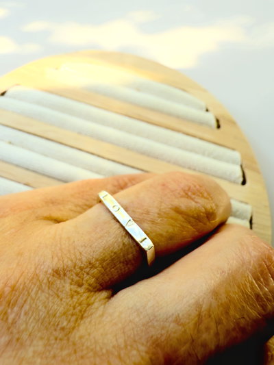 Anillo Love Script / Plata 925