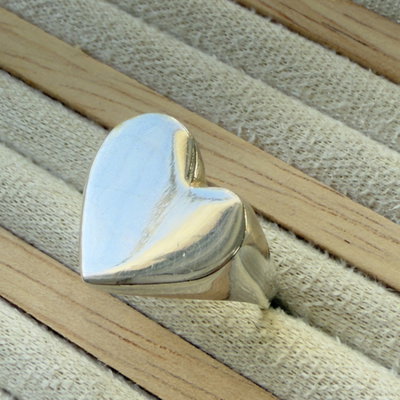 Anillo Big Heart/Plata 925