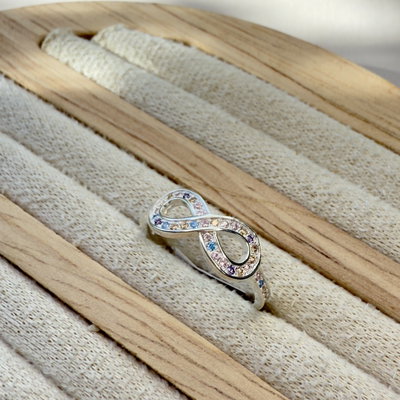 Anillo Infinito Shine Pastels/Plata925