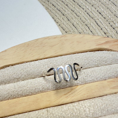 Anillo Zigzag/Plata 925