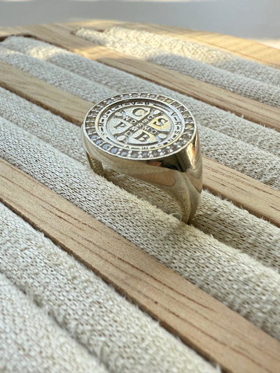 Anillo San Benito Cubics/ Plata 925