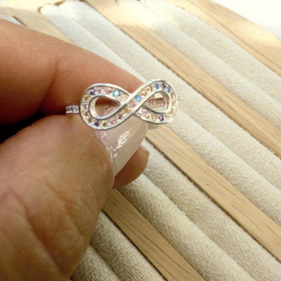 Anillo Infinito Shine Pastels/Plata925