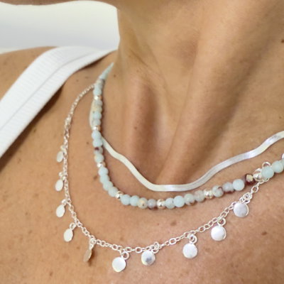 Collar Moneditas/Plata 925