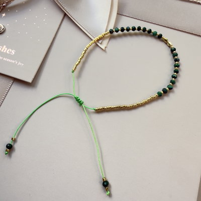 Pulsera Malaquita Gold