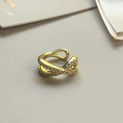 Aro Cuff Dorado Infinito