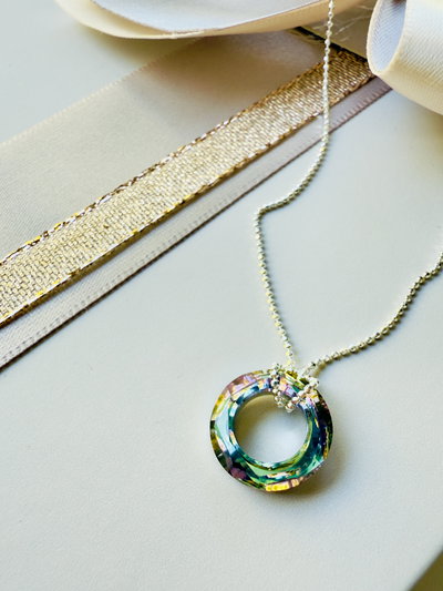 Collar Círculo Cristal Swa/Plata925