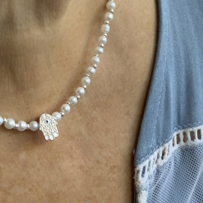 Collar Pearl Fátima/Plata 925