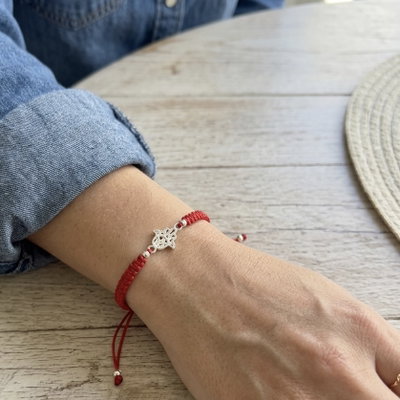 Pulsera Hilo Rojo Hamsa