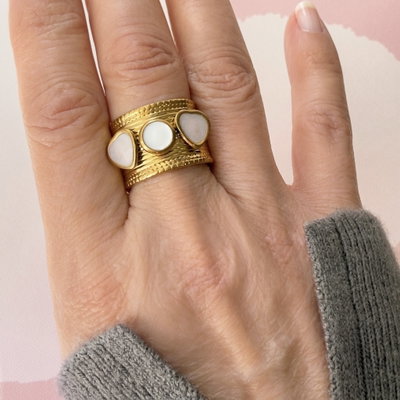 Anillo Cuore Bianco