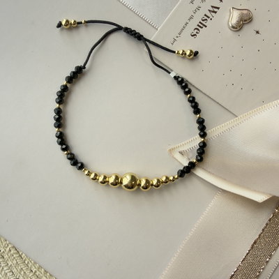 Pulsera Bolas Black