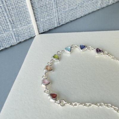 Pulsera Corazones Multicolor