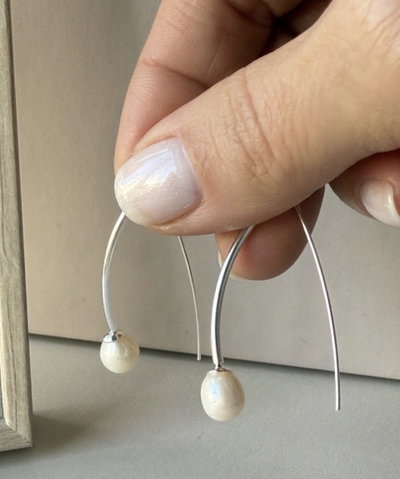 Aros Gota de Perla 