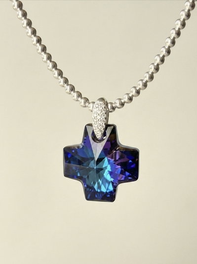 Collar Cruz Equilibrio Blue Swa