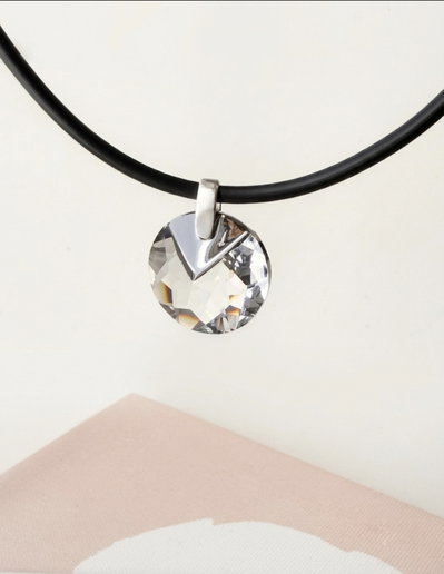 Collar Cristal Humo Light  Swa