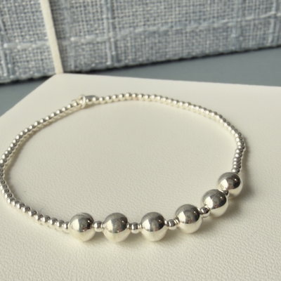 Pulsera Bolas de Plata