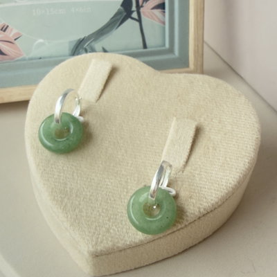 Argollas Dona Cuarzo Verde