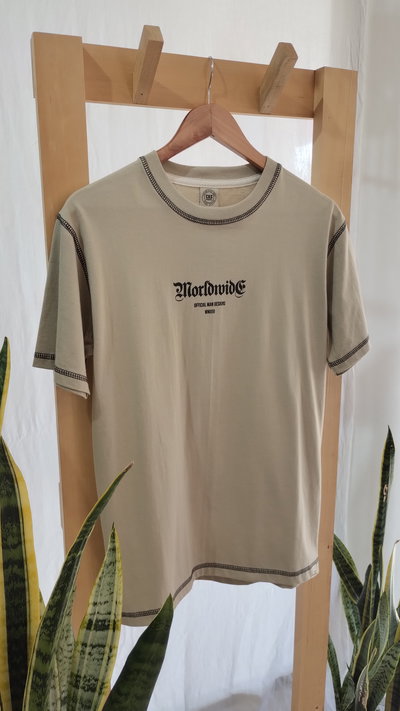Remera clasica hombre con pespunte