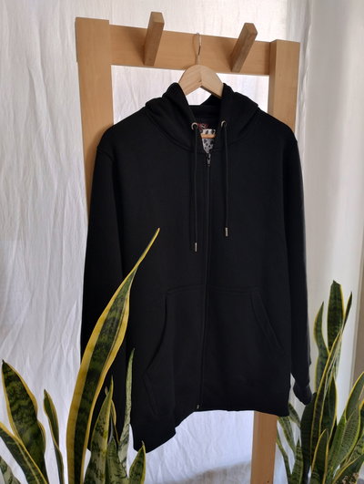 Campera de Algodon frizado con capucha