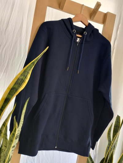 Campera de Algodon frizado con capucha