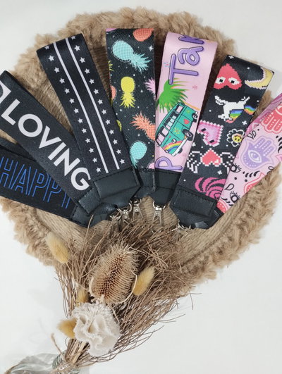 Llaveros cinta estampados